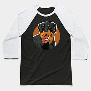 Rottweiler Dog Design Baseball T-Shirt